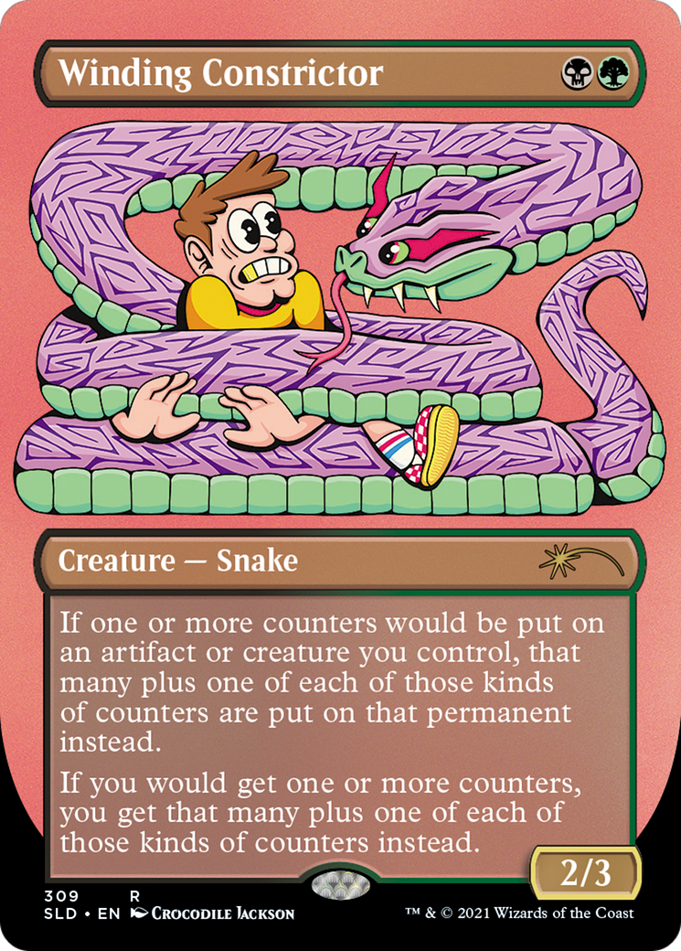 Winding Constrictor (SLD-309) [Secret Lair] Drop (Borderless) MTG Single Wizards of the Coast