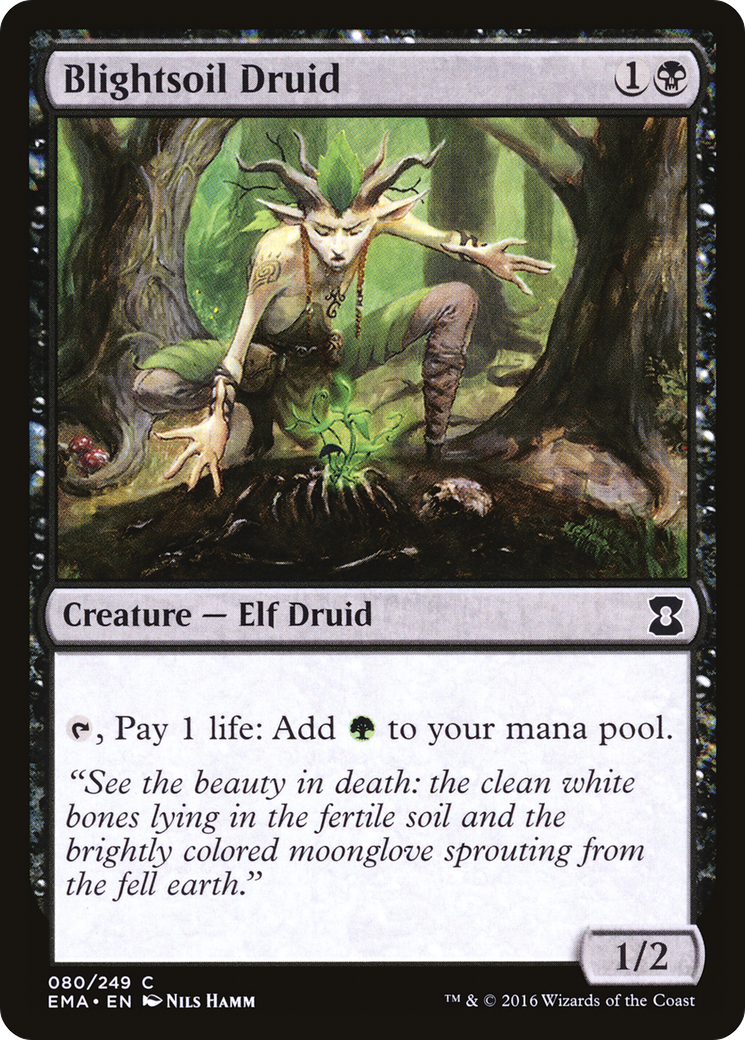 Blightsoil Druid (EMA-080) [Eternal Masters] Foil MTG Single Wizards of the Coast