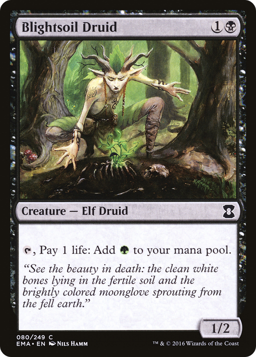 Blightsoil Druid (EMA-080) [Eternal Masters] MTG Single Wizards of the Coast