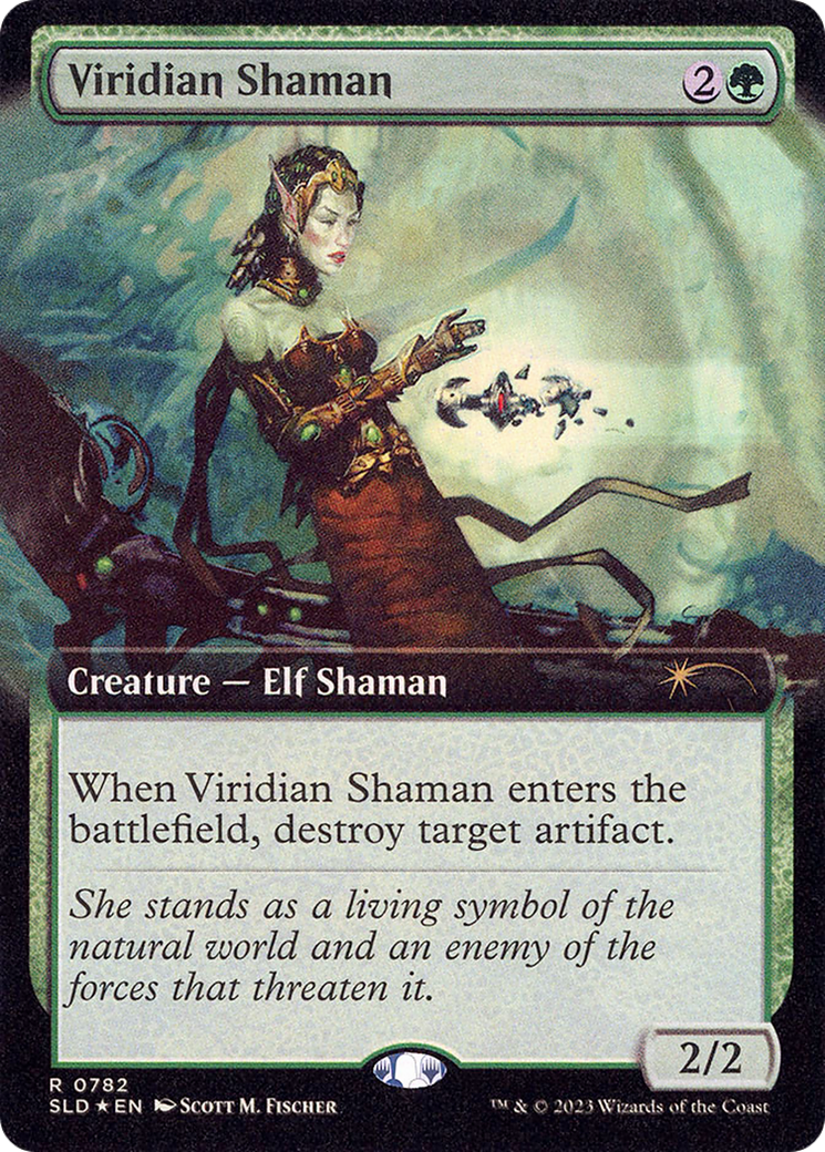 Viridian Shaman (SLD-782) [Secret Lair] Drop (Extended Art) Foil MTG Single Wizards of the Coast