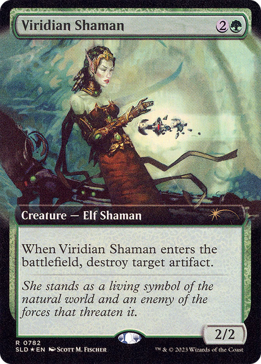 Viridian Shaman (SLD-782) [Secret Lair] Drop (Extended Art) Foil MTG Single Wizards of the Coast