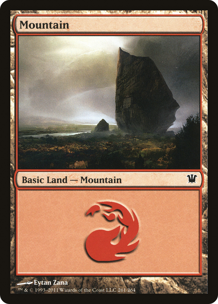 Mountain (261) (ISD-261) [Innistrad] Foil MTG Single Wizards of the Coast