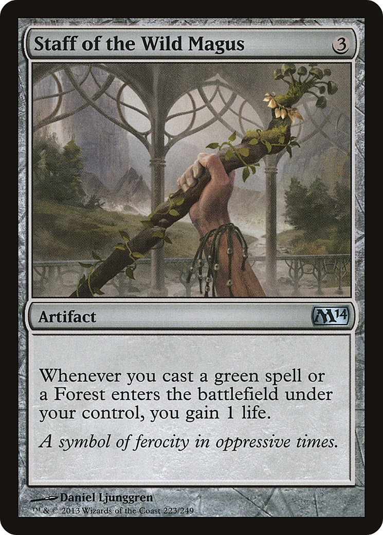 Staff of the Wild Magus (M14-223) [Magic 2014] Foil MTG Single Wizards of the Coast
