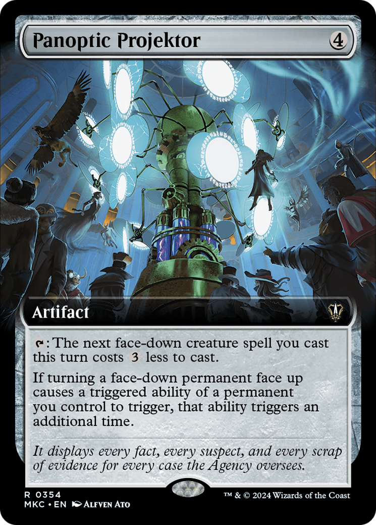 Panoptic Projektor (MKC-354) [Murders at Karlov Manor Commander] (Extended Art) MTG Single Wizards of the Coast