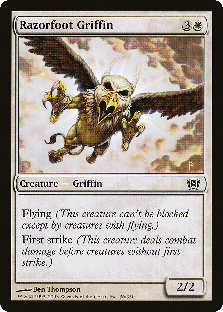 Razorfoot Griffin (8ED-036) [8th Edition] MTG Single Wizards of the Coast