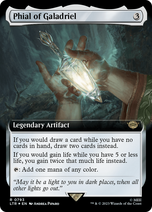 Phial of Galadriel (Surge Foil) (LTR-793) [The Lord of the Rings: Tales of Middle-earth] (Extended Art) Foil MTG Single Wizards of the Coast