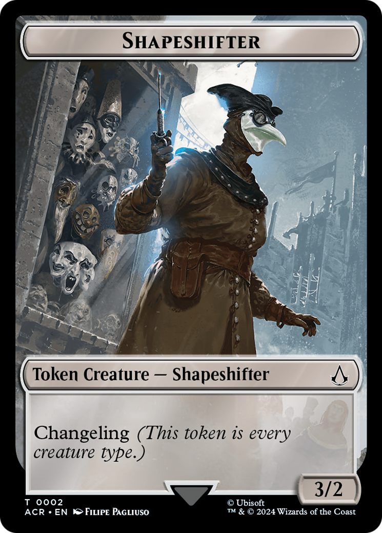 Shapeshifter Token (ACR-002) [Tokens] Assassin's Creed Tokens MTG Single Wizards of the Coast