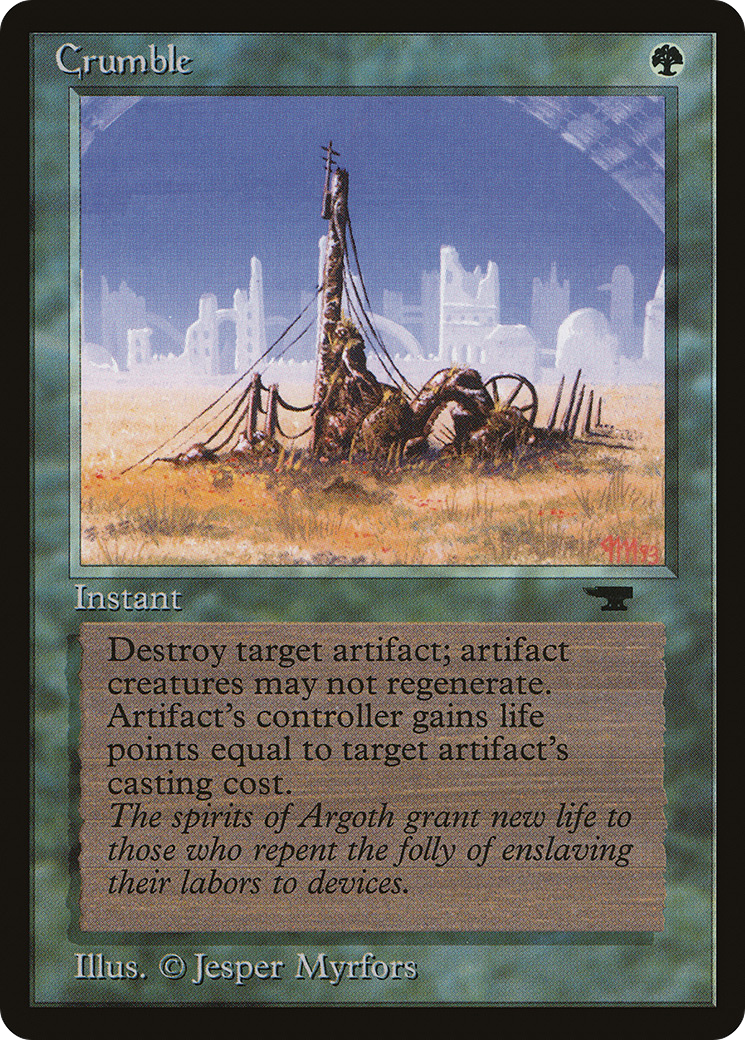 Crumble (ATQ-032) [Oldschool] Antiquities MTG Single Wizards of the Coast