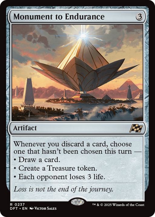 Monument to Endurance (DFT-237) [Aetherdrift] MTG Single Wizards of the Coast