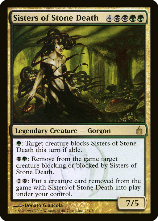 Sisters of Stone Death (RAV-231) [Ravnica: City of Guilds] MTG Single Wizards of the Coast