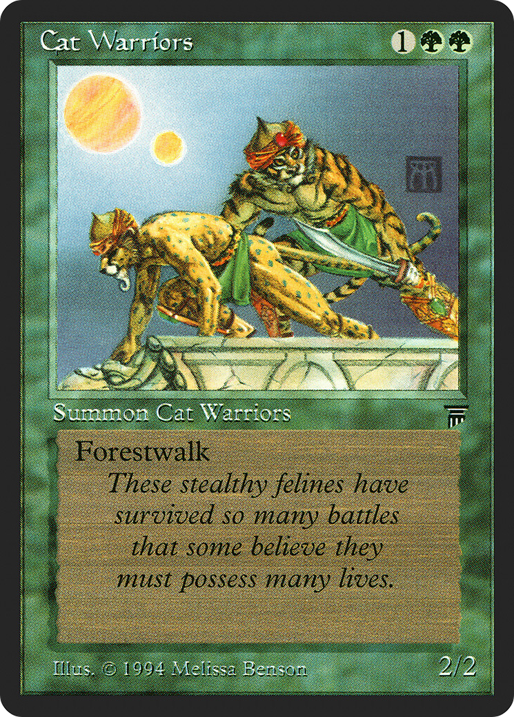 Cat Warriors (LEG-177) [Oldschool] Legends MTG Single Wizards of the Coast
