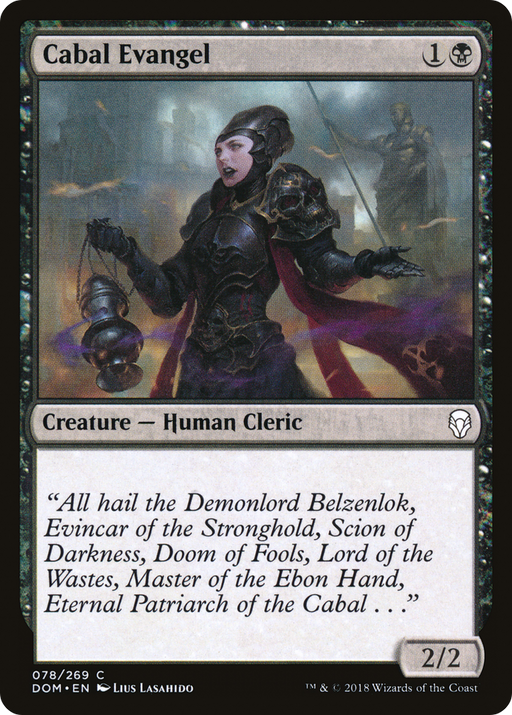 Cabal Evangel (DOM-078) [Dominaria] MTG Single Wizards of the Coast