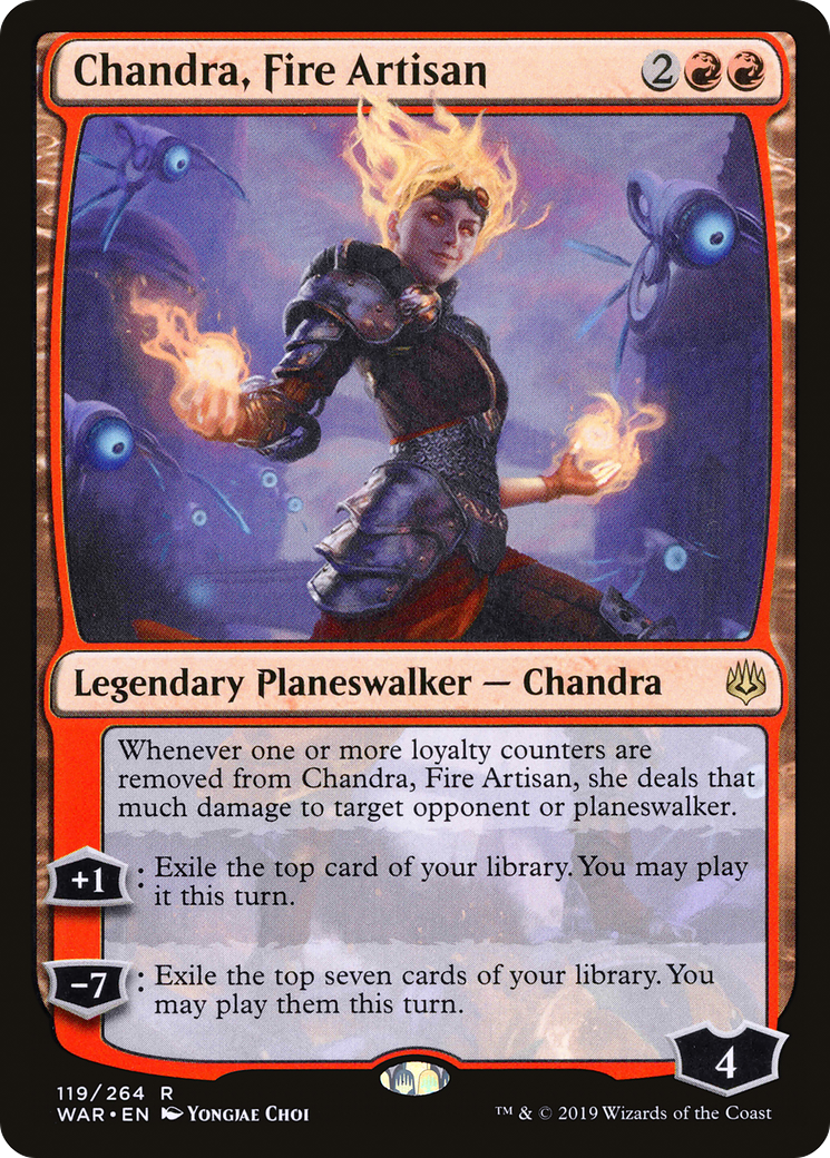 Chandra, Fire Artisan (WAR-119) [War of the Spark] MTG Single Wizards of the Coast