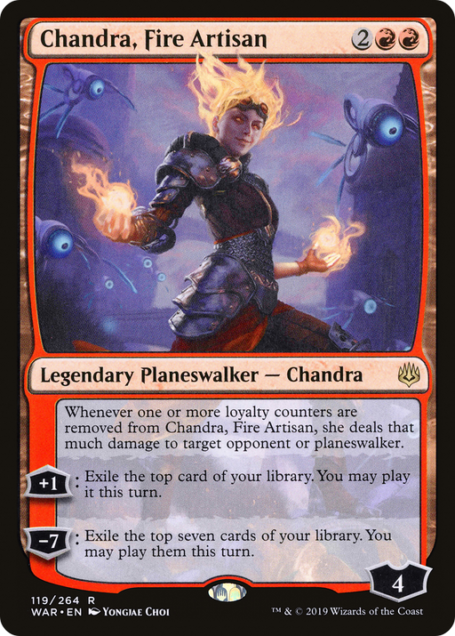 Chandra, Fire Artisan (WAR-119) [War of the Spark] MTG Single Wizards of the Coast