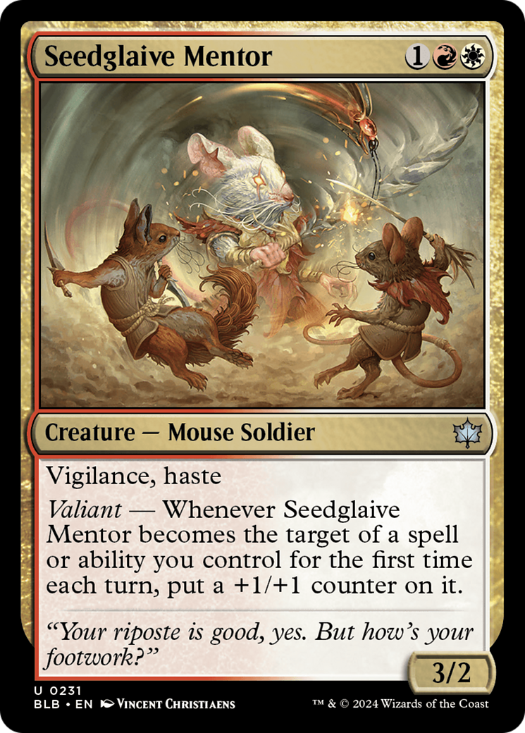 Seedglaive Mentor (BLB-231) [Bloomburrow] Foil MTG Single Wizards of the Coast