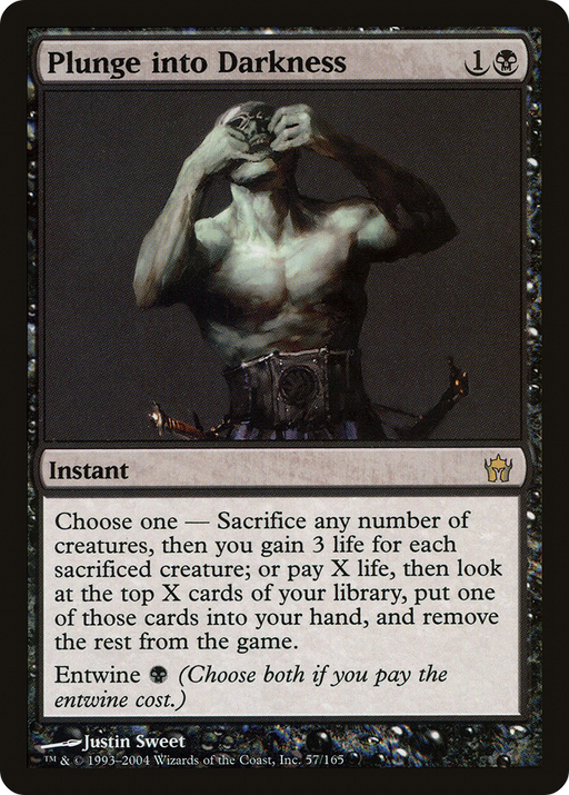 Plunge into Darkness (5DN-057) [Fifth Dawn] Foil MTG Single Wizards of the Coast