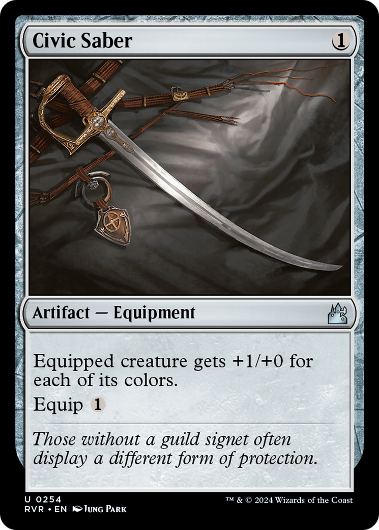 Civic Saber (RVR-254) [Ravnica Remastered] MTG Single Wizards of the Coast