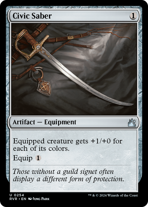 Civic Saber (RVR-254) [Ravnica Remastered] MTG Single Wizards of the Coast