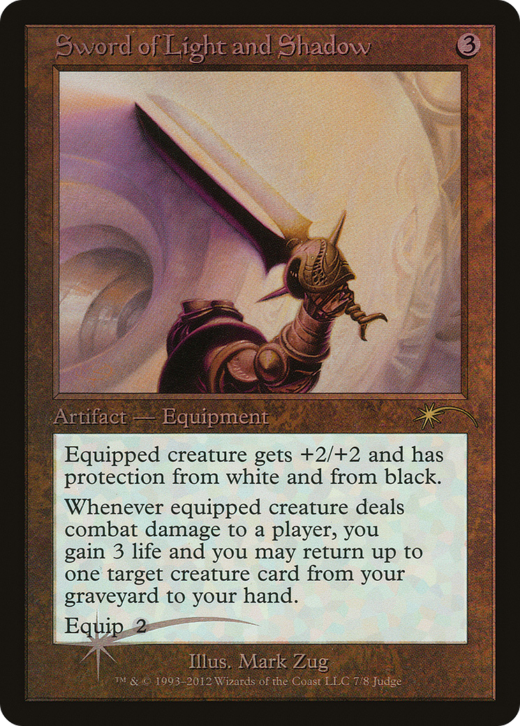Sword of Light and Shadow (JDG-007) [Misc] Judge Gift Cards 2012 Foil MTG Single Wizards of the Coast