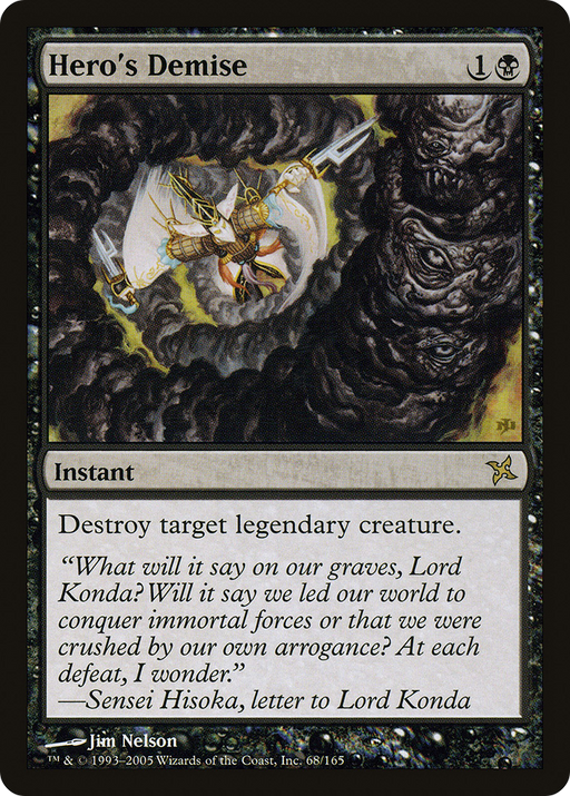 Hero's Demise (BOK-068) [Betrayers of Kamigawa] Foil MTG Single Wizards of the Coast