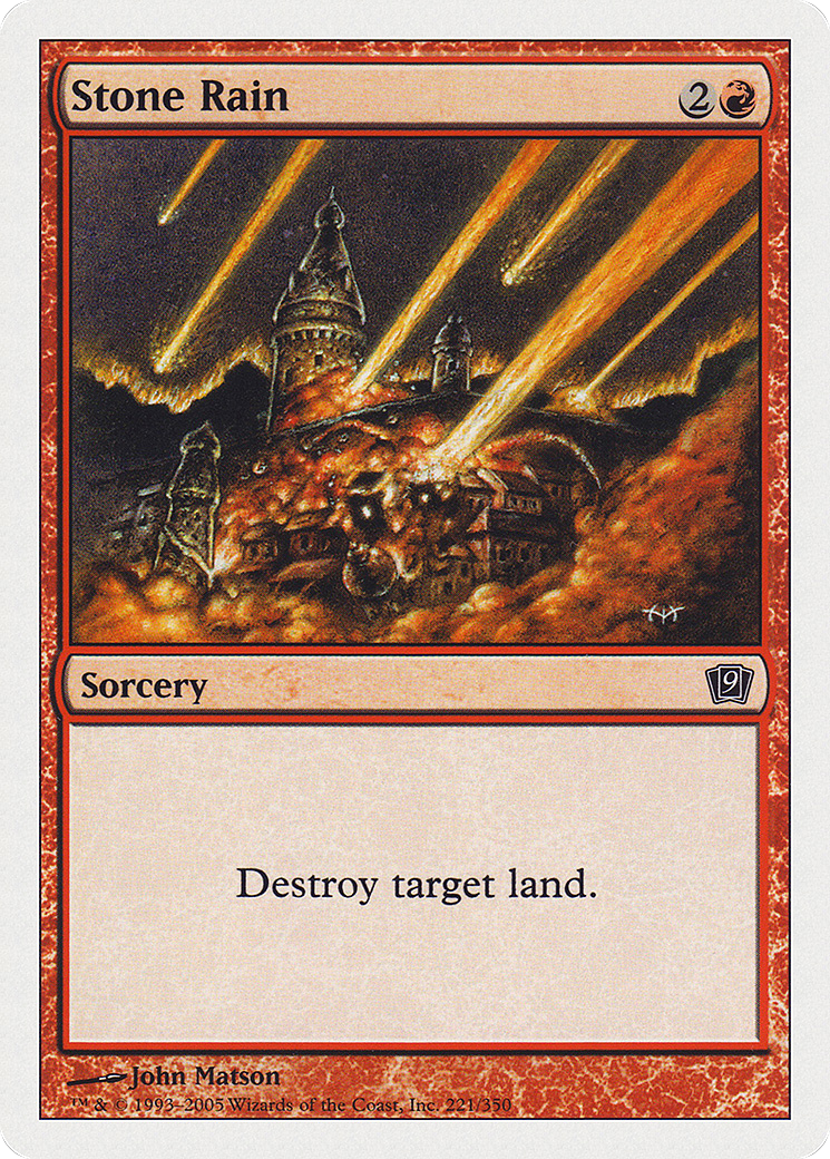 Stone Rain (9ED-221) [9th Edition] Foil MTG Single Wizards of the Coast