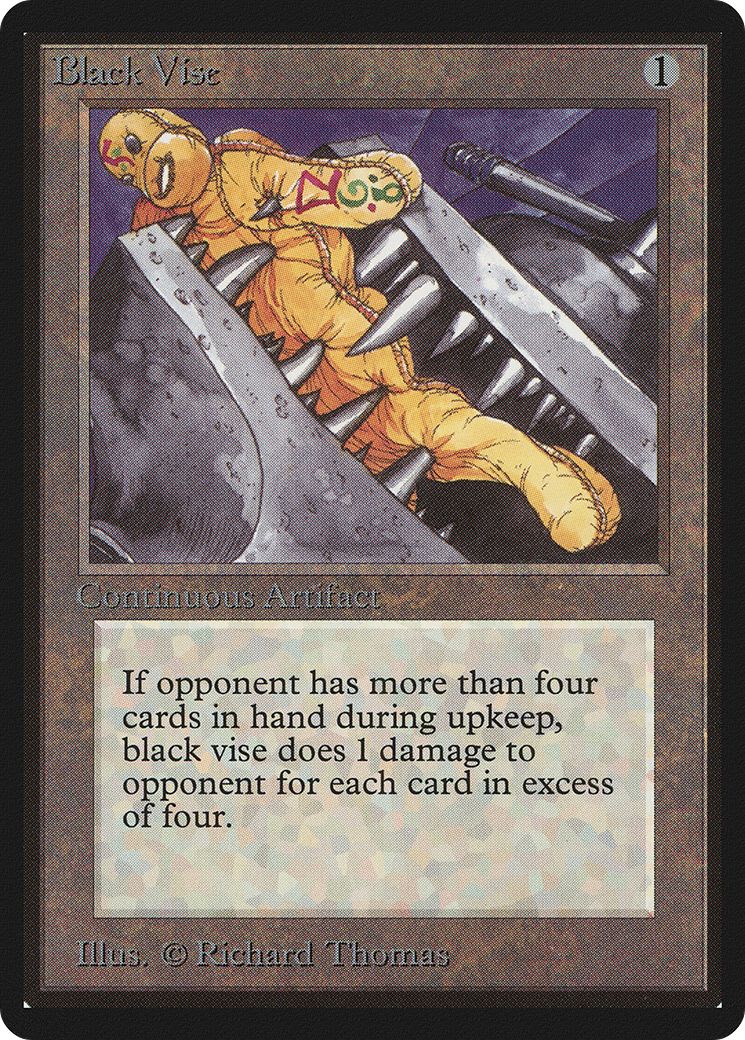 Black Vise (LEB-) [Oldschool] Limited Edition Beta MTG Single Wizards of the Coast