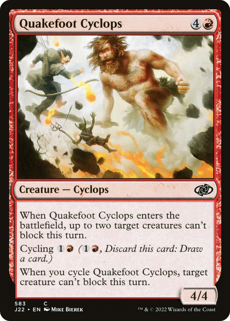 Quakefoot Cyclops (J22-583) [Jumpstart 2022] MTG Single Wizards of the Coast