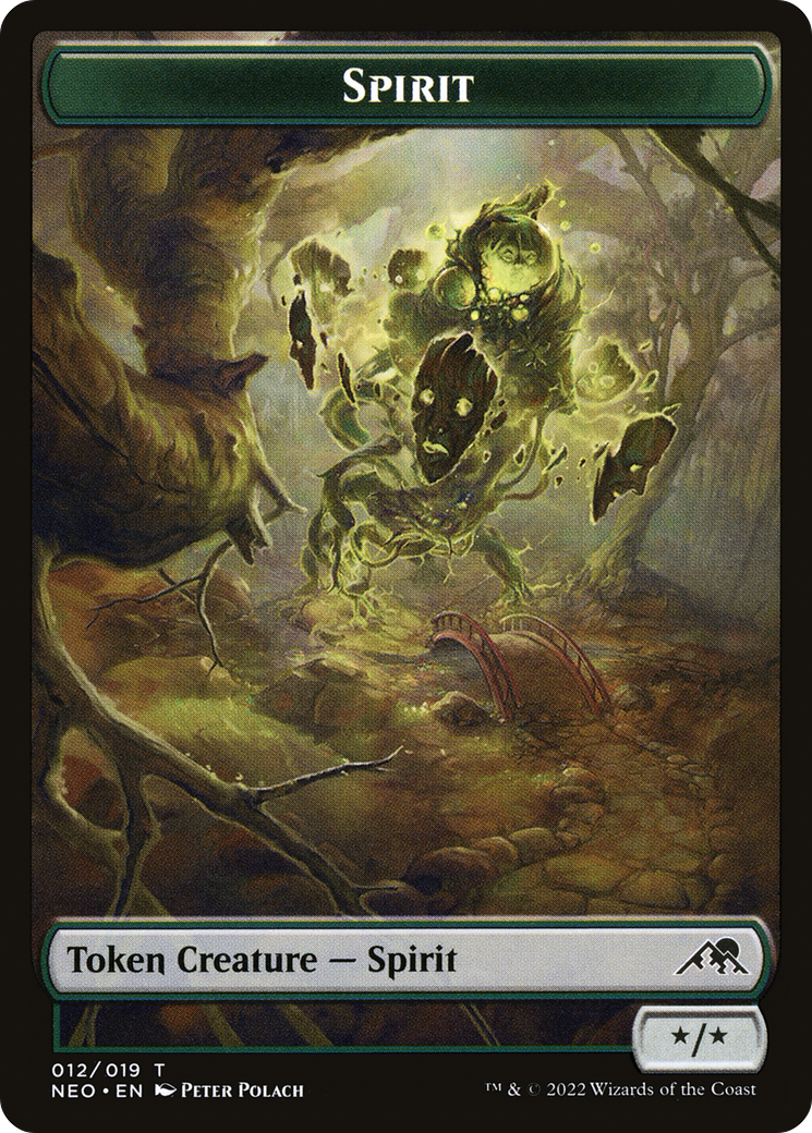 Spirit (NEO-012) [Tokens] Kamigawa: Neon Dynasty Tokens MTG Single Wizards of the Coast
