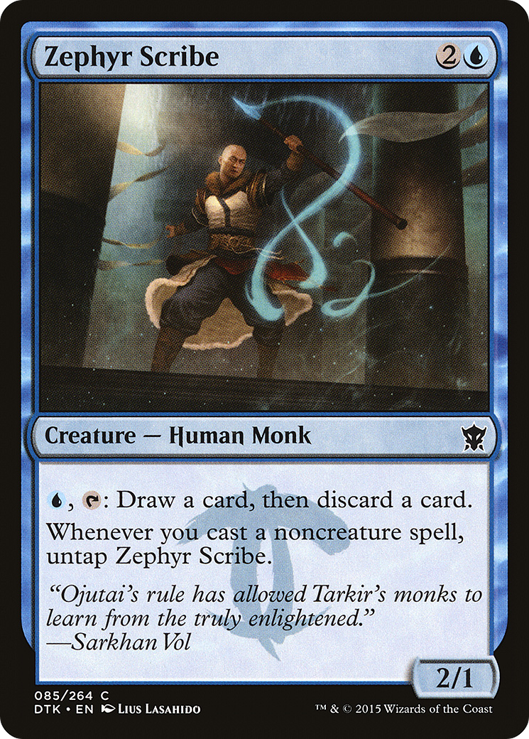 Zephyr Scribe (DTK-085) [Dragons of Tarkir] MTG Single Wizards of the Coast