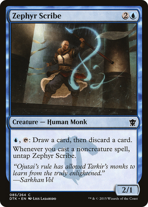 Zephyr Scribe (DTK-085) [Dragons of Tarkir] MTG Single Wizards of the Coast