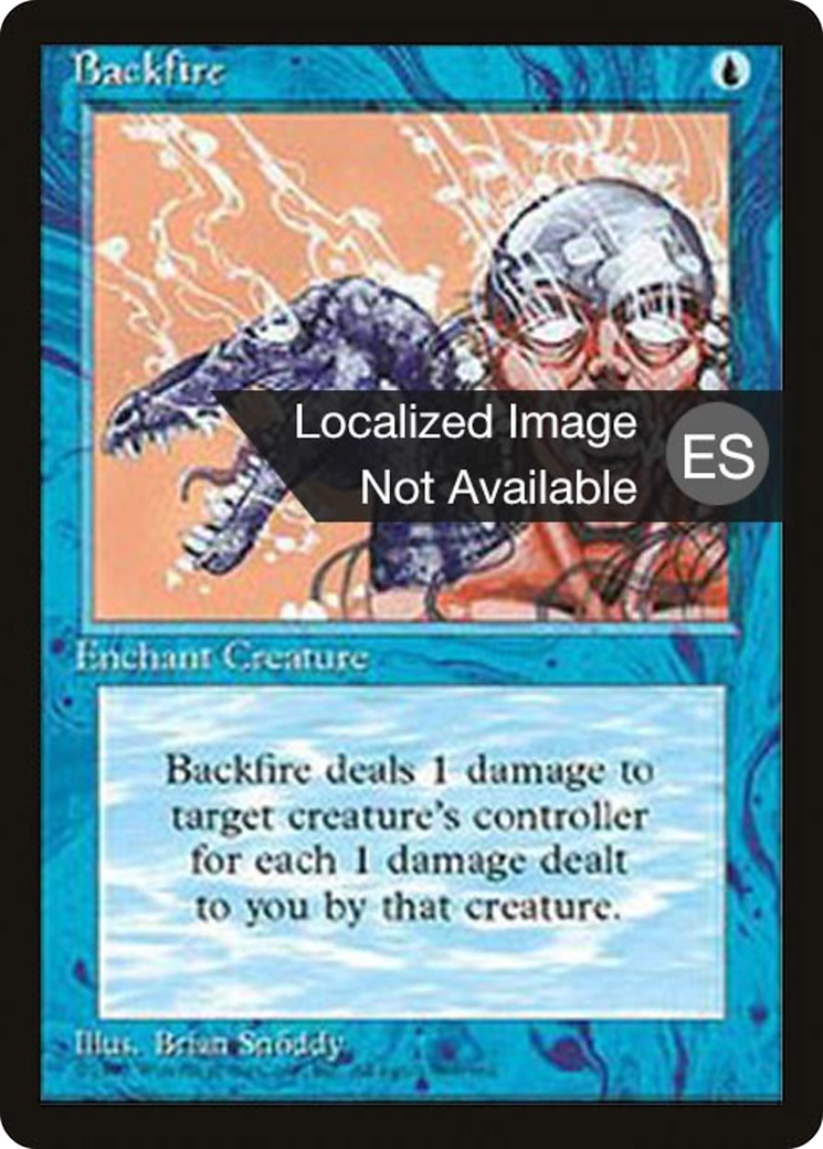 Backfire (4BB-062) [Fourth Edition Foreign Black Border] MTG Single Wizards of the Coast