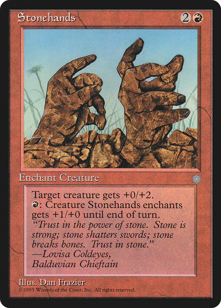 Stonehands (ICE-) [Ice Age] MTG Single Wizards of the Coast