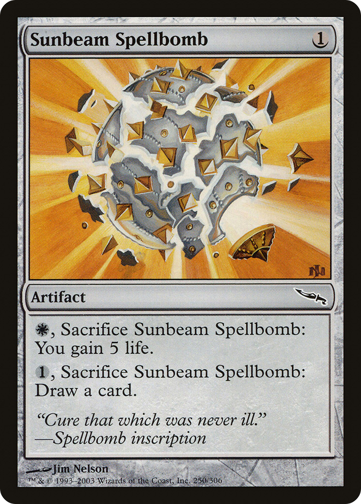 Sunbeam Spellbomb (MRD-250) [Mirrodin] Foil MTG Single Wizards of the Coast