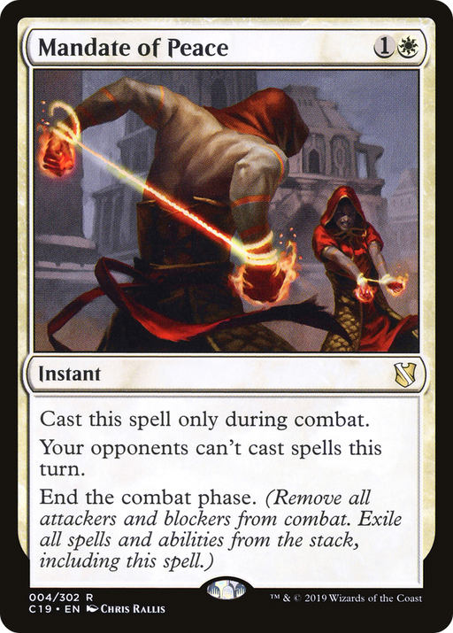 Mandate of Peace (C19-004) [Commander 2019] MTG Single Wizards of the Coast