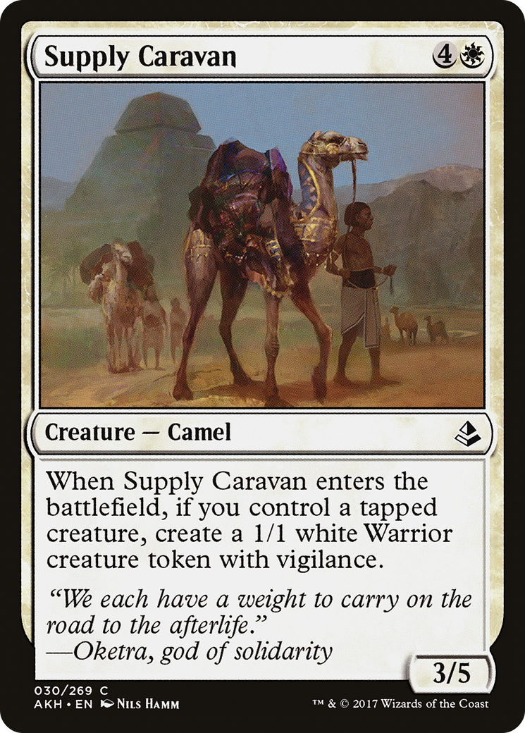 Supply Caravan (AKH-030) [Amonkhet] Foil MTG Single Wizards of the Coast