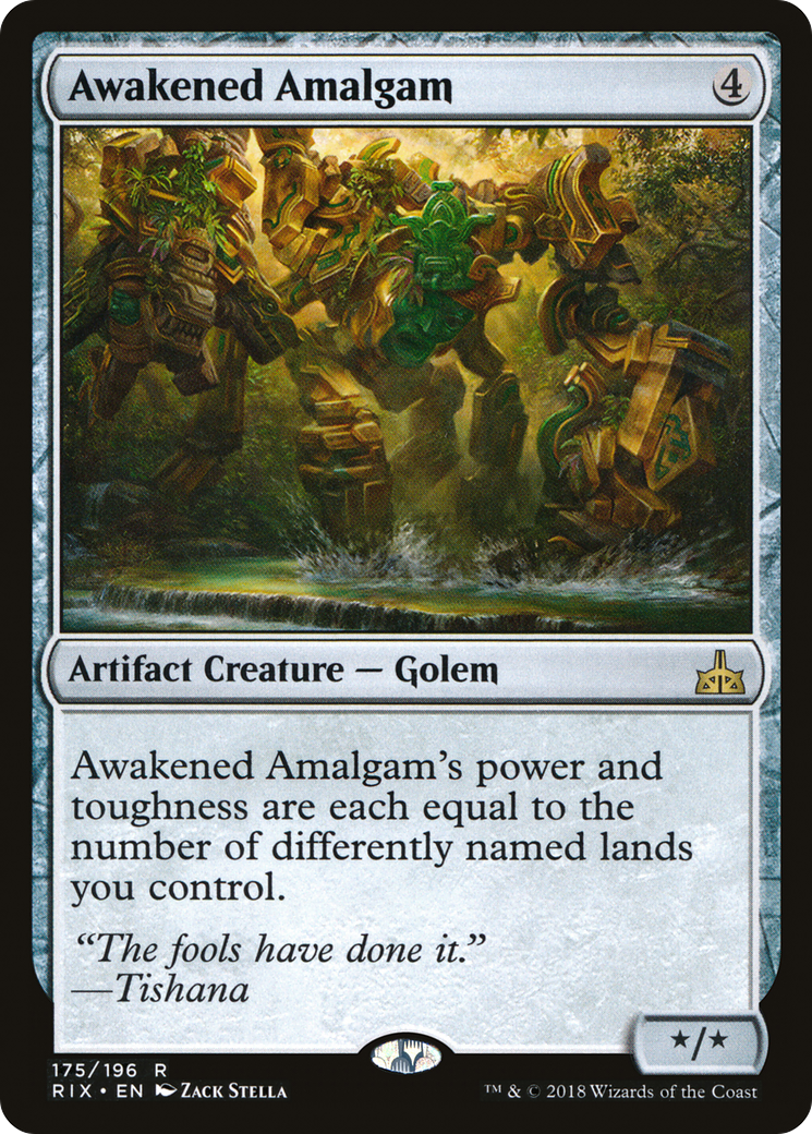 Awakened Amalgam (RIX-175) [Rivals of Ixalan] Foil MTG Single Wizards of the Coast