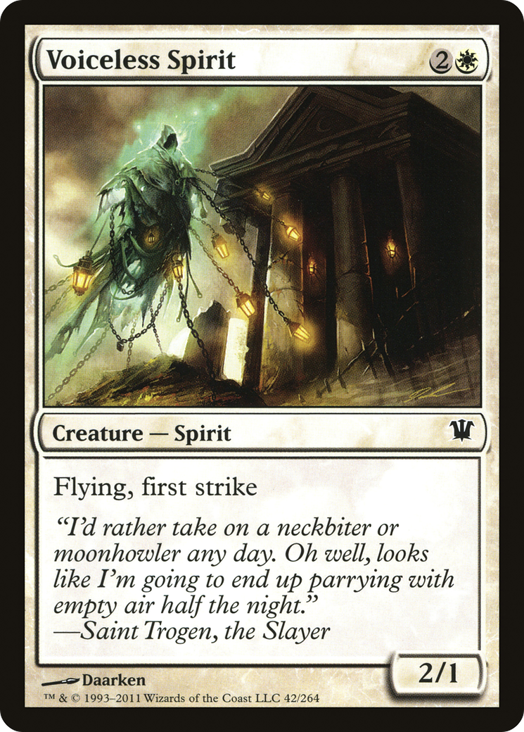 Voiceless Spirit (ISD-042) [Innistrad] Foil MTG Single Wizards of the Coast