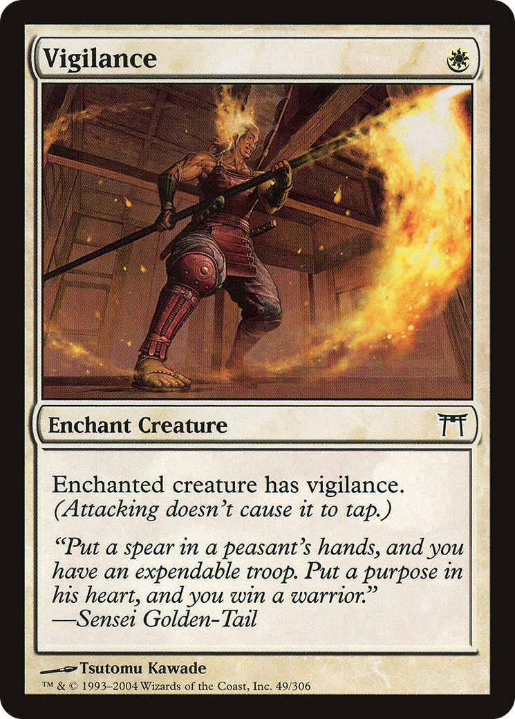 Vigilance (CHK-049) [Champions of Kamigawa] Foil MTG Single Wizards of the Coast