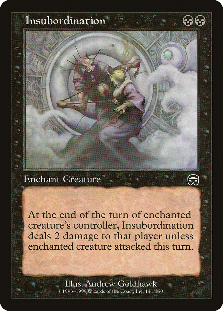 Insubordination (MMQ-141) [Mercadian Masques] MTG Single Wizards of the Coast