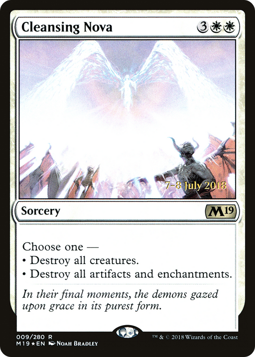 Cleansing Nova (PRE-009) [Core Set 2019 Promos] Foil MTG Single Wizards of the Coast