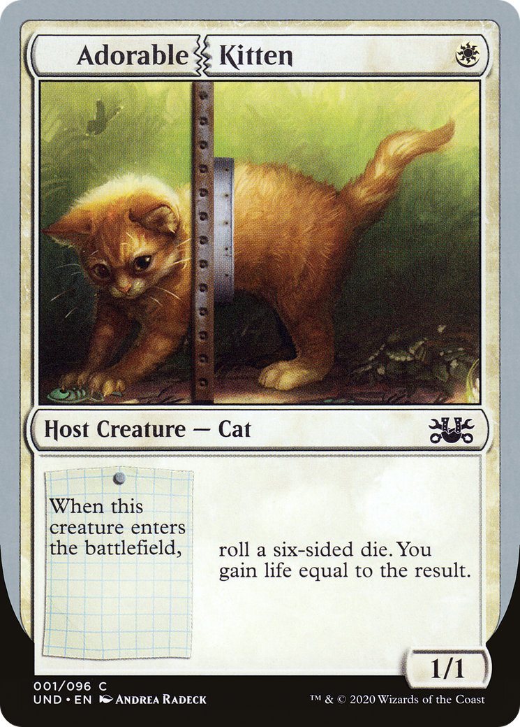 Adorable Kitten (UND-001) [Unsanctioned] MTG Single Wizards of the Coast