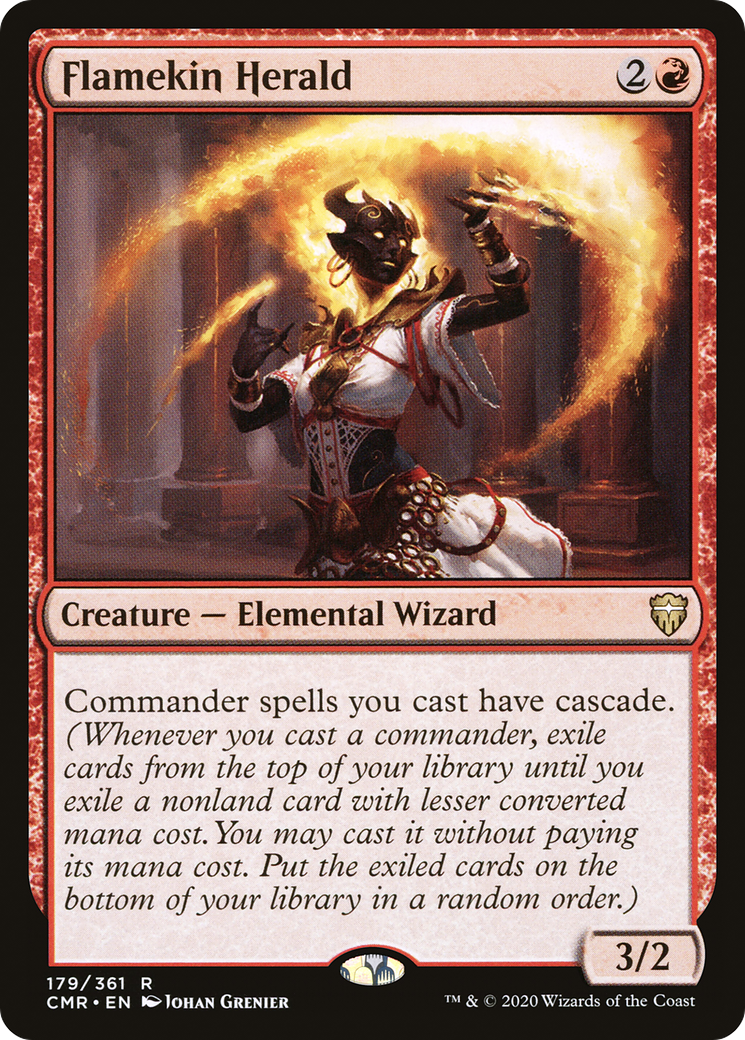 Flamekin Herald (CMR-179) [Commander Legends] Foil MTG Single Wizards of the Coast