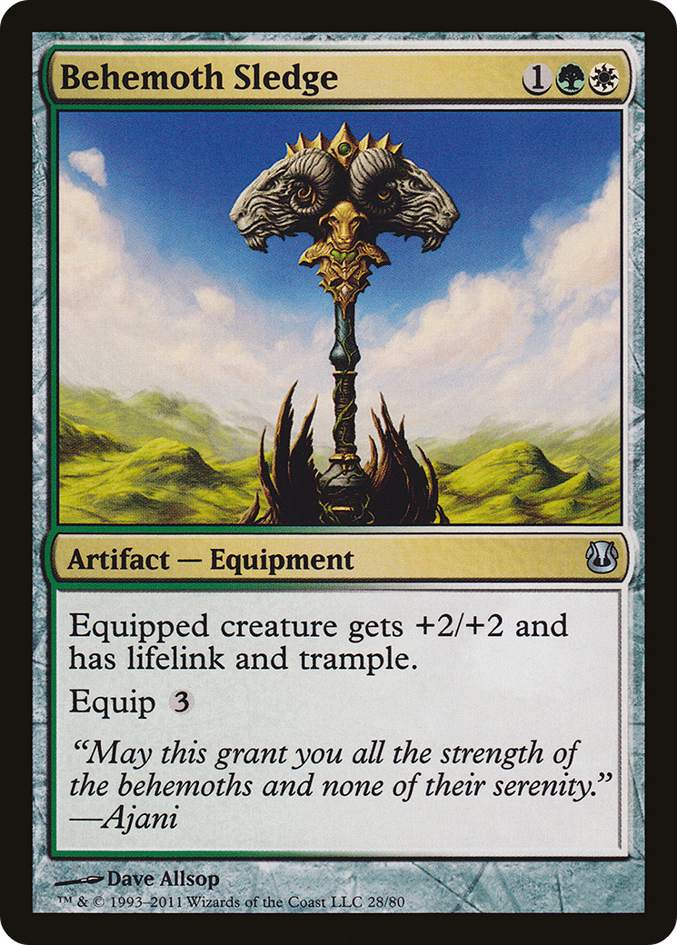 Behemoth Sledge (DDH-028) [Misc] Duel Decks: Ajani vs. Nicol Bolas MTG Single Wizards of the Coast