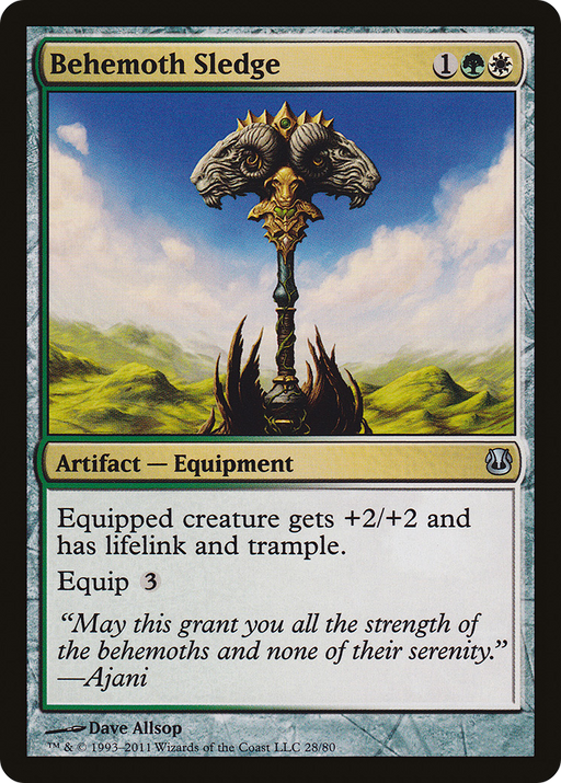 Behemoth Sledge (DDH-028) [Misc] Duel Decks: Ajani vs. Nicol Bolas MTG Single Wizards of the Coast