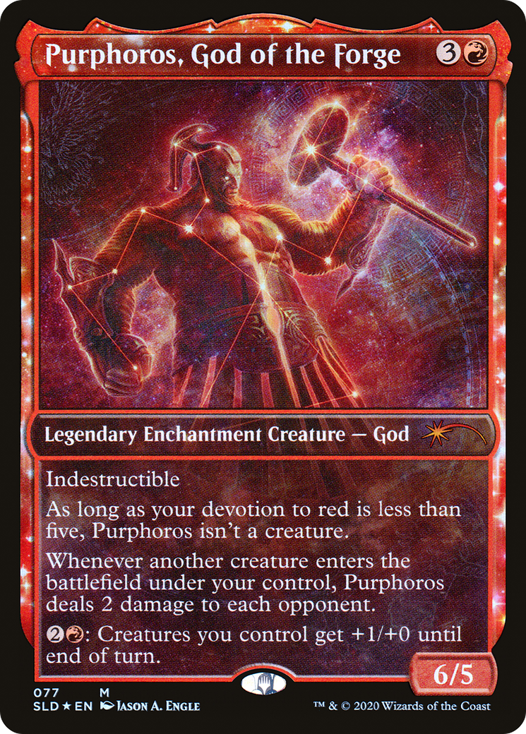 Purphoros, God of the Forge (SLD-077) [Secret Lair] Drop (Showcase) Foil MTG Single Wizards of the Coast