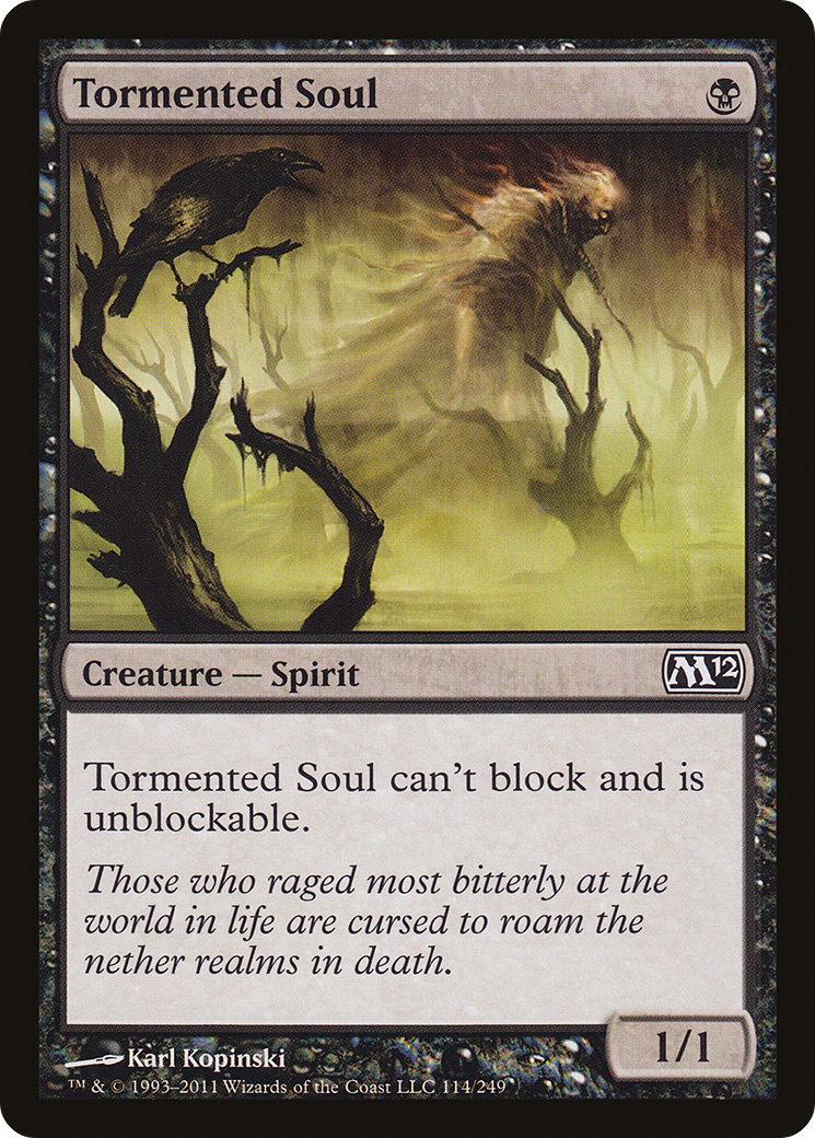Tormented Soul (M12-114) [Magic 2012] MTG Single Wizards of the Coast