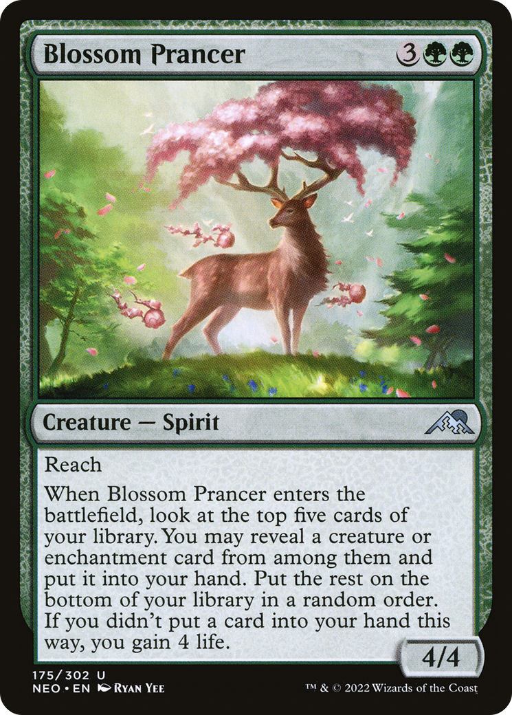 Blossom Prancer (NEO-175) [Kamigawa: Neon Dynasty] MTG Single Wizards of the Coast