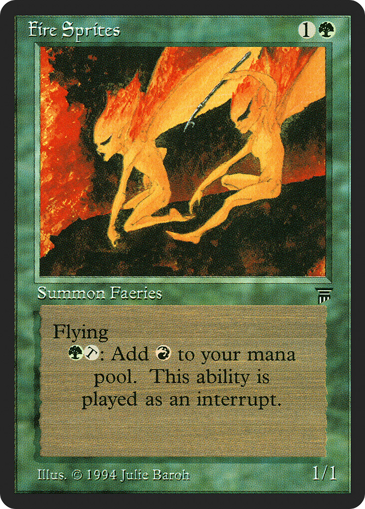 Fire Sprites (LEG-186) [Oldschool] Legends MTG Single Wizards of the Coast