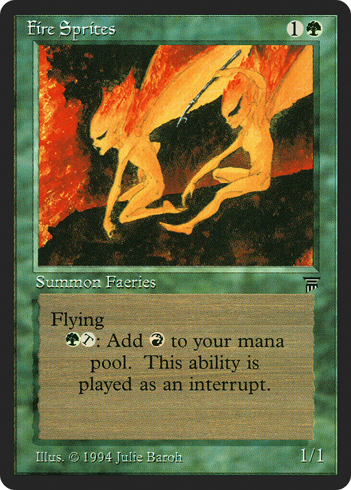 Fire Sprites (LEG-186) [Oldschool] Legends MTG Single Wizards of the Coast