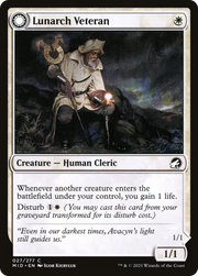 Lunarch Veteran (MID-027) [Innistrad: Midnight Hunt] Foil MTG Single Wizards of the Coast